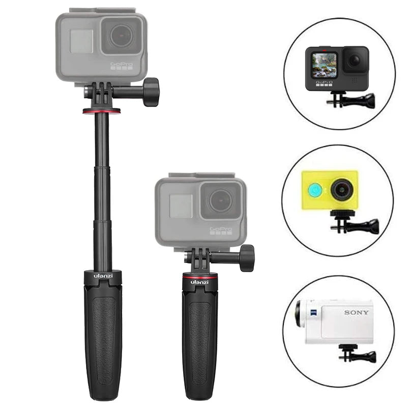 Ulanzi MT-09 Extendable Mini Tripod for GoPro, Osmo Action, Insta360 – Portable Vlogging Tripod