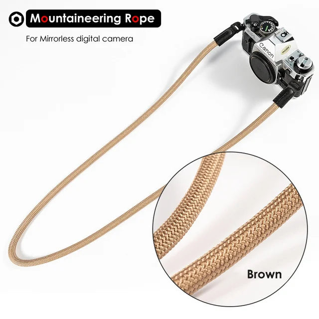 LIGHTROW Nylon Rope Camera Shoulder Neck Strap – Durable 100cm Belt for Mirrorless Cameras