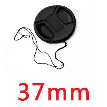 MLLSE Camera Lens Cap with Anti-Lost Cord – Snap-On Cover for 37mm-95mm Lenses