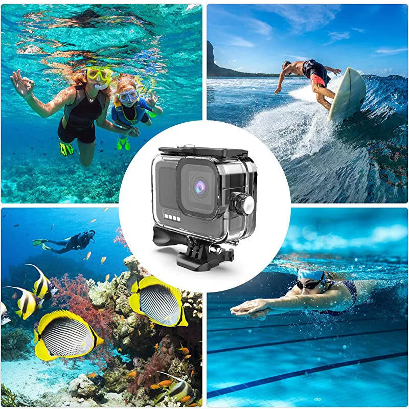 60M Waterproof Case for GoPro Hero 13/12/11/10/9 – Underwater Diving Housing Cover