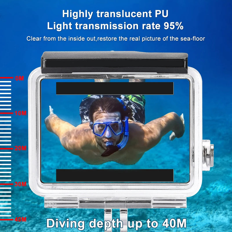 60M Waterproof Diving Housing Case for GoPro Hero 4/3+ – Durable Underwater Protector