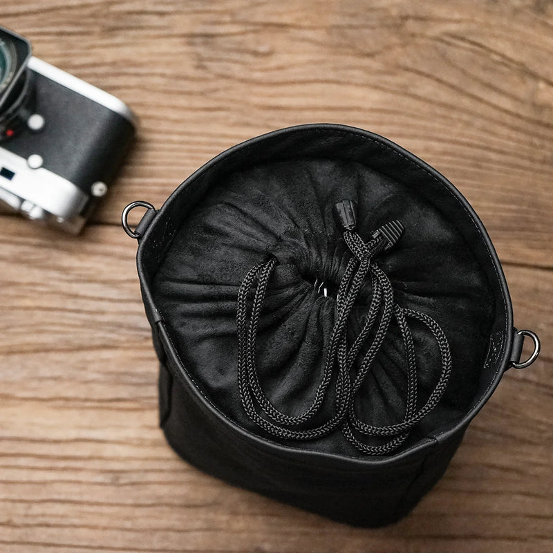 MRSTONE Handmade Leather Camera Bag – Shoulder Case for Sony A7C2, Fujifilm XT5, Leica Q3