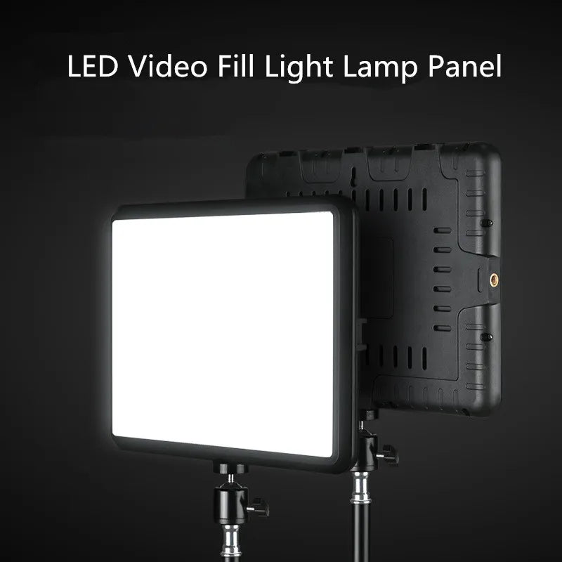 8/12 Inch LED Photography Video Light Panel Kit with Tripod Studio Lamp for Live Streaming & YouTube