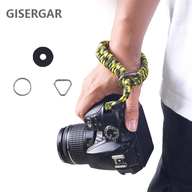 GISERGAR Handmade Woven Camera Wrist Strap for Canon, Nikon, Sony, Fujifilm, Leica, Olympus