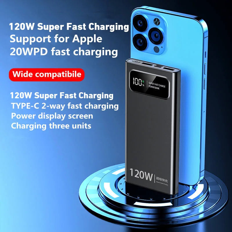 Xiaomi 200000mAh 120W Power Bank – Super Fast Charging, Portable Battery for iPhone, Samsung & More