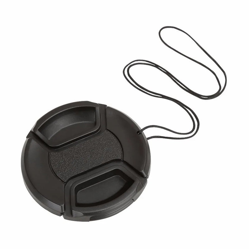 MLLSE Camera Lens Cap with Anti-Lost Cord – Snap-On Cover for 37mm-95mm Lenses