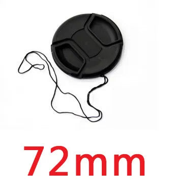 MLLSE Camera Lens Cap with Anti-Lost Cord – Snap-On Cover for 37mm-95mm Lenses