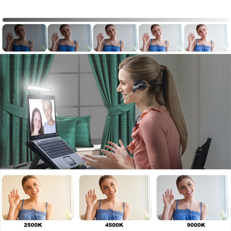 LUXCEO WS66 Webcam Light – Adjustable LED Panel for Zoom Calls, Streaming & Video Conferencing