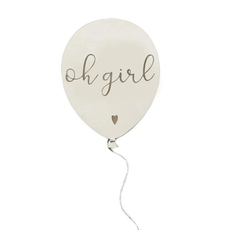 KLV Baby Wooden Balloon Milestone Card – 1-12 Month Newborn Photography Prop & Birthday Gift