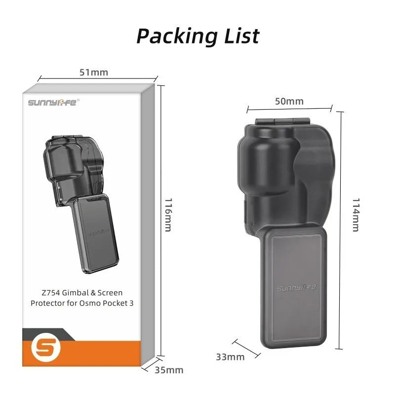 Plastic Gimbal Protector for DJI Osmo Pocket 3 – Protective Case for Handheld Camera & Accessories