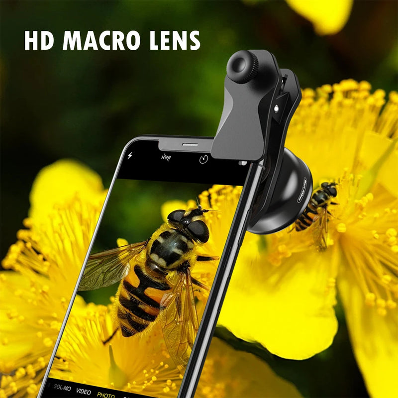 APEXEL 100mm Macro Lens for Mobile Phones, Professional HD Close-Up Camera Lens for iPhone & Android