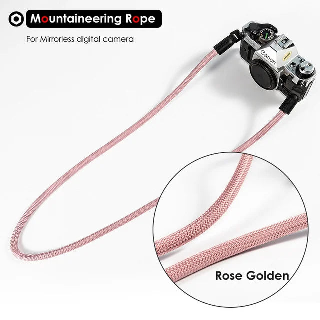 LIGHTROW Nylon Rope Camera Shoulder Neck Strap – Durable 100cm Belt for Mirrorless Cameras