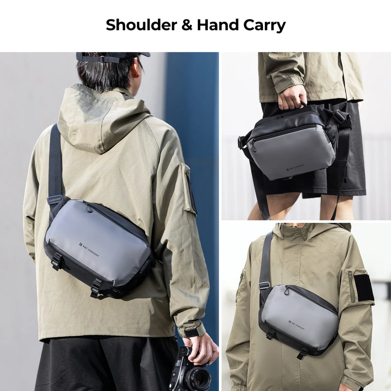 K&F Concept Camera Sling Bag – Waterproof DSLR Shoulder Bag with Tripod Holder & Adjustable Straps