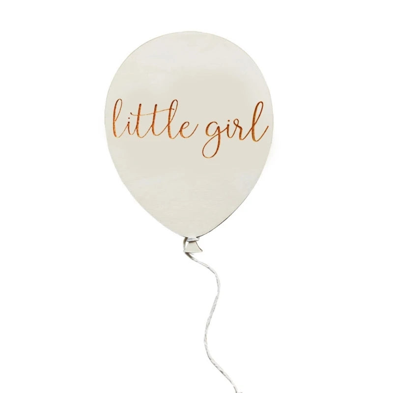 KLV Baby Wooden Balloon Milestone Card – 1-12 Month Newborn Photography Prop & Birthday Gift