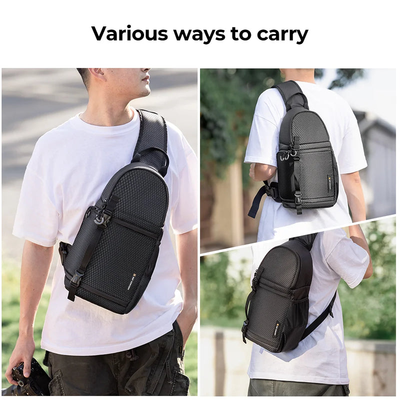 K&F Concept Single Shoulder Camera Bag Backpack Waterproof Photography DSLR Lens Bags