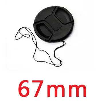 MLLSE Camera Lens Cap with Anti-Lost Cord – Snap-On Cover for 37mm-95mm Lenses