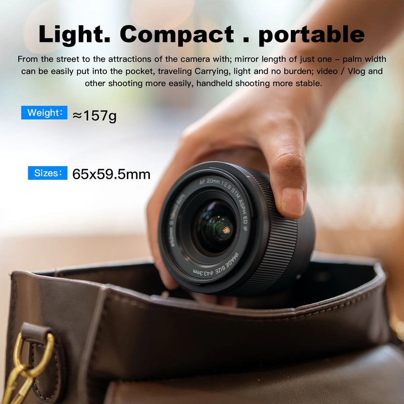 VILTROX 20mm F2.8 Ultra-Wide Angle Lens for Sony E-Mount and Nikon Z-Mount Full-Frame Cameras