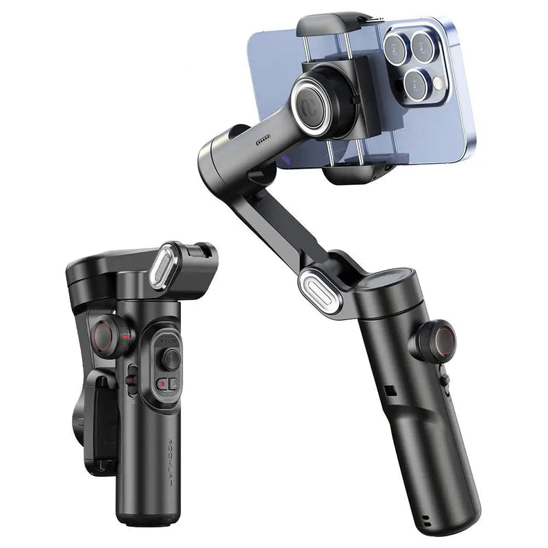 AOCHUAN XE 3-Axis Handheld Gimbal Stabilizer – Smartphone Stabiliser with Light & Face Tracking