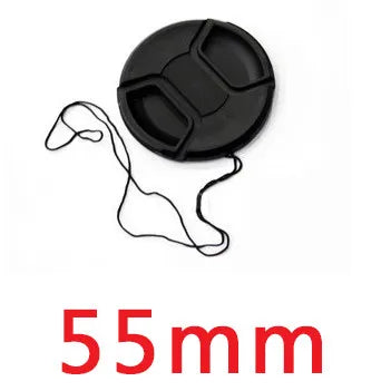 MLLSE Camera Lens Cap with Anti-Lost Cord – Snap-On Cover for 37mm-95mm Lenses