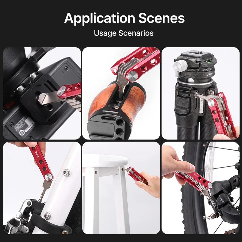 Ulanzi 9-in-1 Folding Tool Set – Universal DSLR Camera Rig Multi-Tool with Screwdrivers & Wrenches