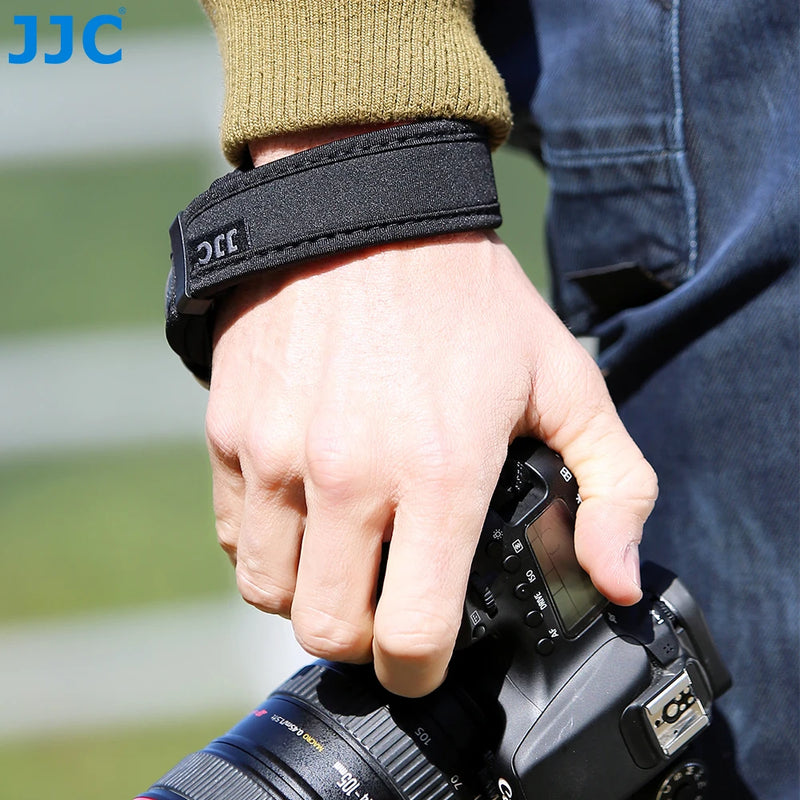 Adjustable Neoprene Camera Hand Strap with Quick Release for Olympus, Fuji, Nikon, Sony, and More