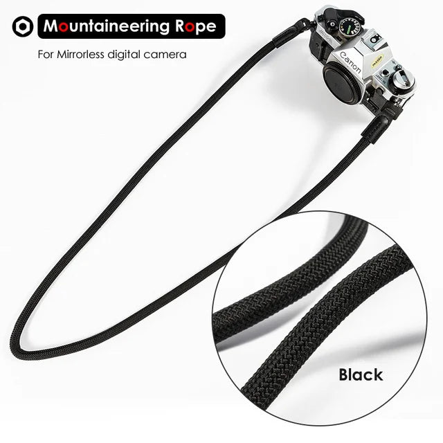 LIGHTROW Nylon Rope Camera Shoulder Neck Strap – Durable 100cm Belt for Mirrorless Cameras