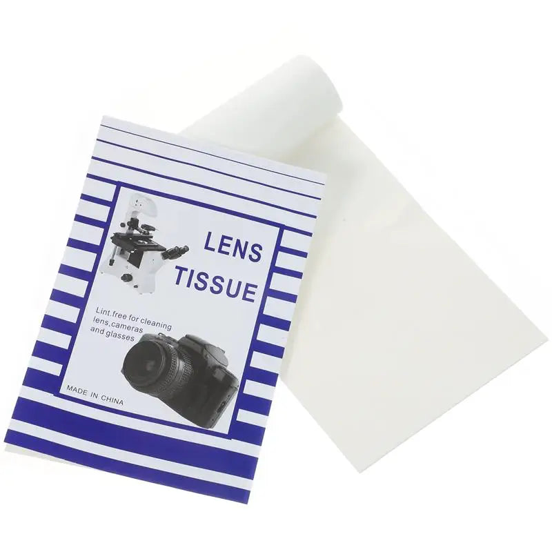 100PCS Dust-Free Lens Cleaning Wipes – Camera, Microscope, Eyeglasses, LCD Screen Cleaning Tissues