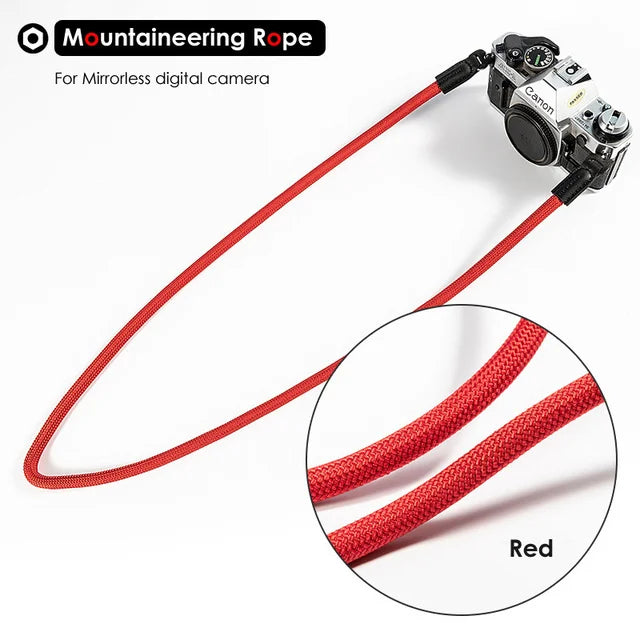 LIGHTROW Nylon Rope Camera Shoulder Neck Strap – Durable 100cm Belt for Mirrorless Cameras