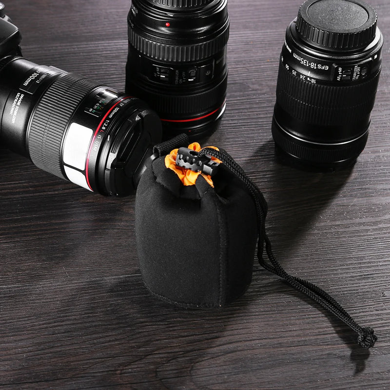 VODOOL Waterproof Neoprene Camera Lens Pouch – Soft Protective Bag for Canon, Sony, DSLR Lenses