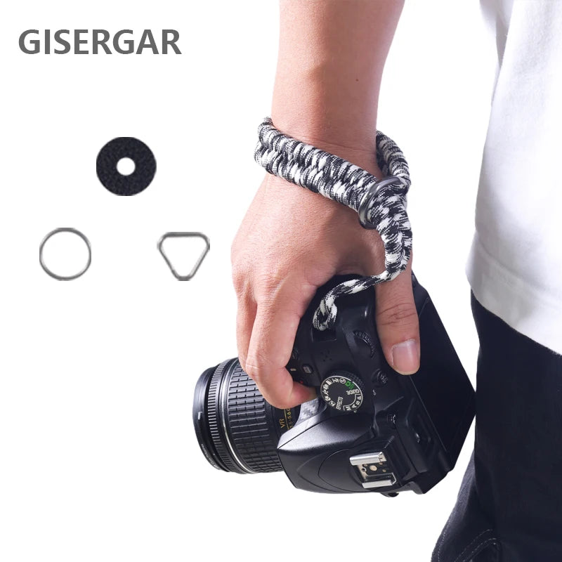 GISERGAR Handmade Woven Camera Wrist Strap for Canon, Nikon, Sony, Fujifilm, Leica, Olympus