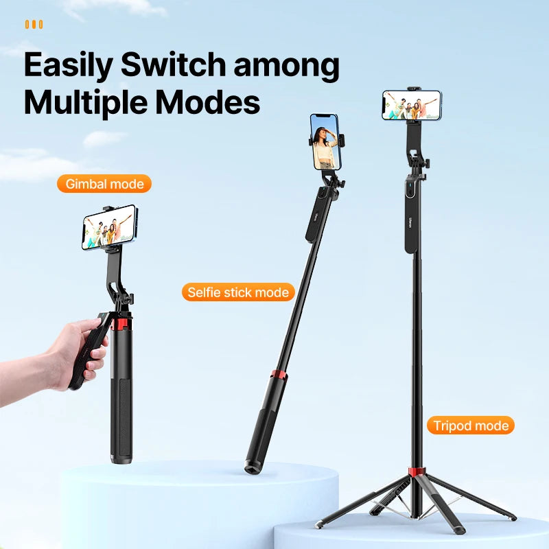 Ulanzi MA09 Smartphone Tripod – Bluetooth Selfie Stick, for iPhone, GoPro, Live Streaming