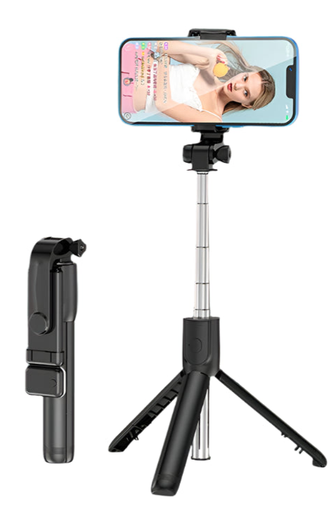 HONGDAK Bluetooth Selfie Stick Tripod – Extendable Phone Stand with Remote for Live Streaming