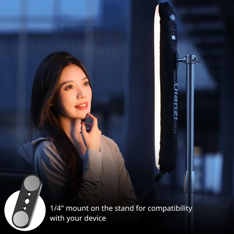 ULANZI UA12 Portable Air Tube Light 12W Bi-Color Fill Light 2700K-6500K with Magnetic Mount