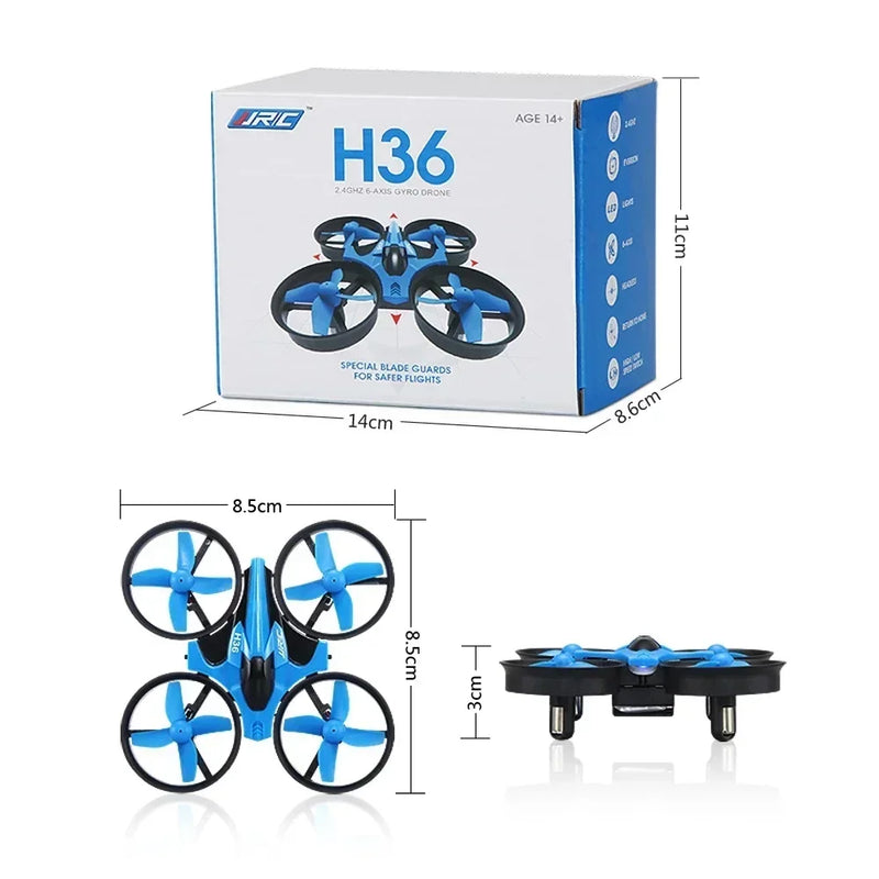 JJRC H36 Mini RC Drone – 6-Axis Gyro, Headless Mode, 360° Flip, One-Key Return, Kids' Quadcopter Toy