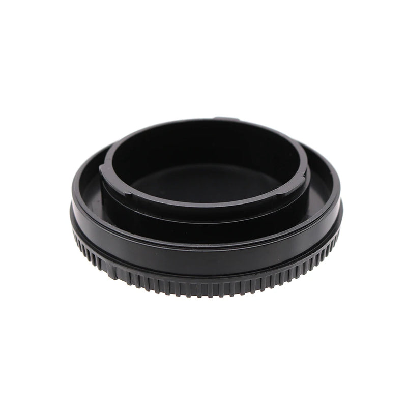 LINGOFOTO Sony E/FE Mount Camera Body & Lens Rear Cap Set – No Logo, Black Plastic Cover