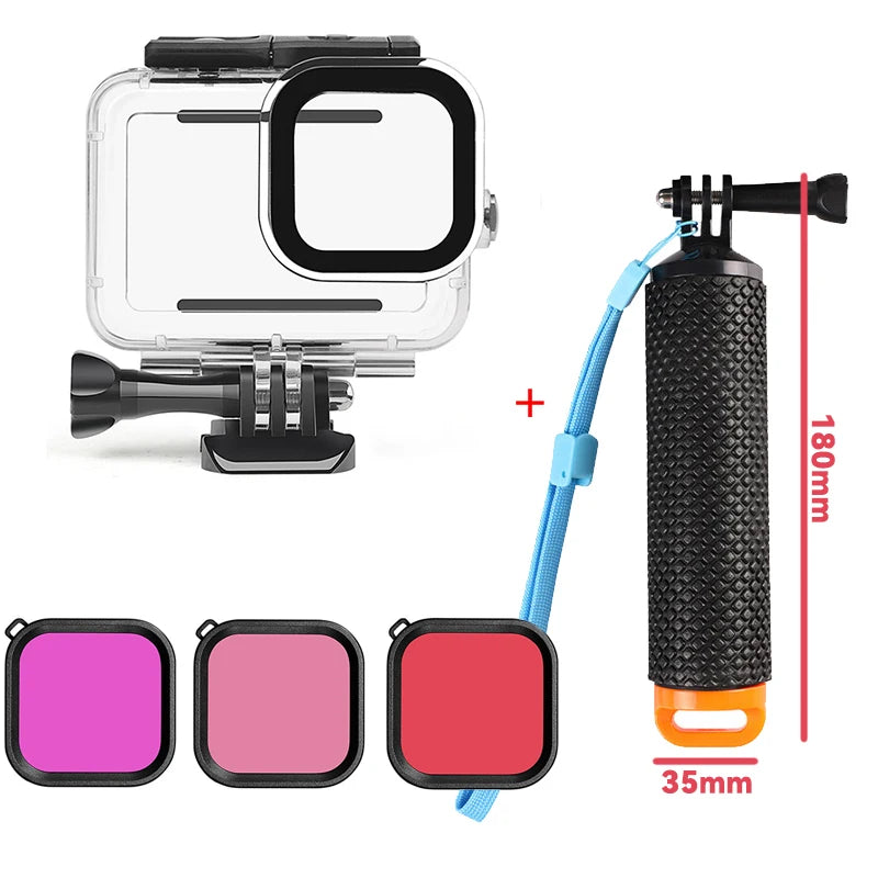 60M Waterproof Case for GoPro Hero 13/12/11/10/9 – Underwater Diving Housing Cover