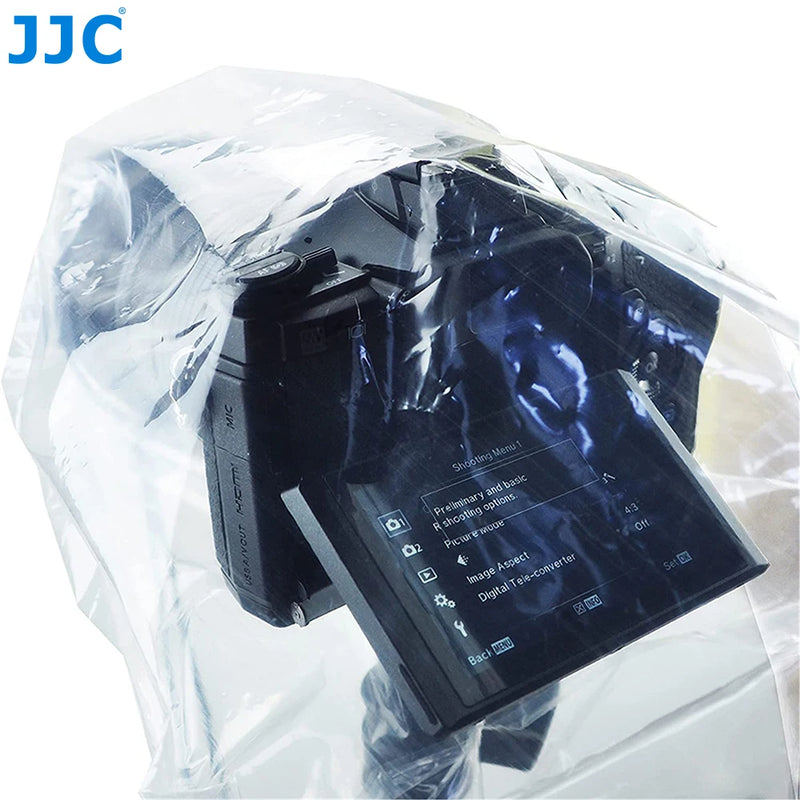 JJC 2-Pack Waterproof Camera Cover – Rain & Dust Protection for Canon, Nikon, Sony, Panasonic DSLR