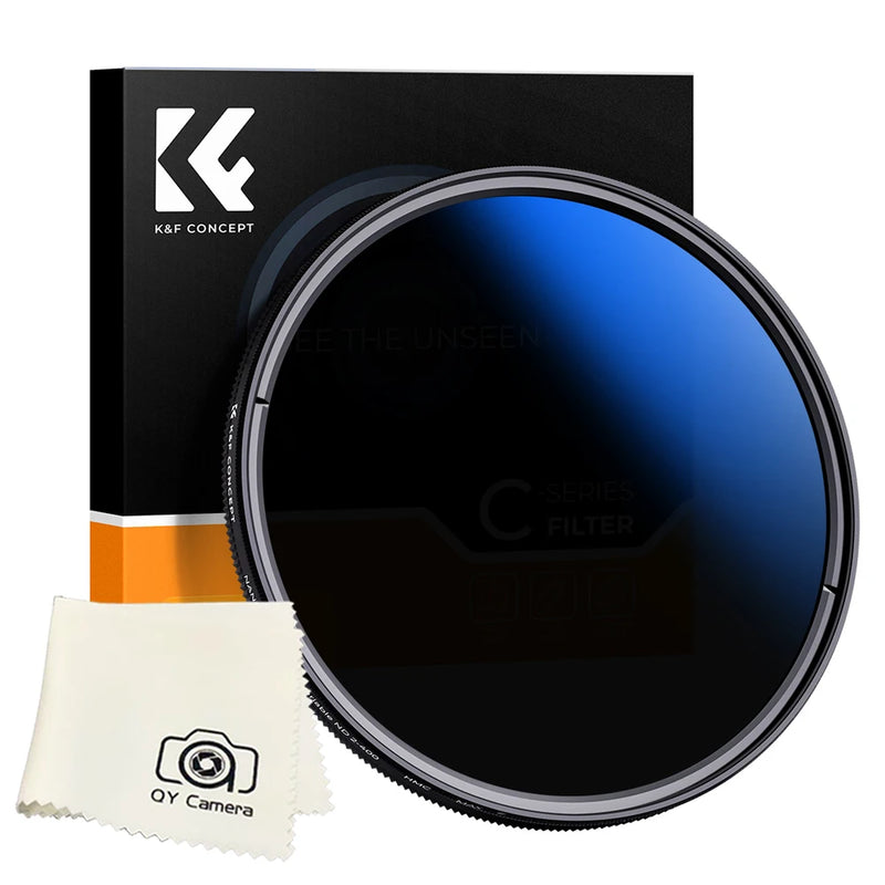 K&F Concept Variable ND2-ND400 Filter – 9-Stop Neutral Density Filter , C Series (67mm-82mm)