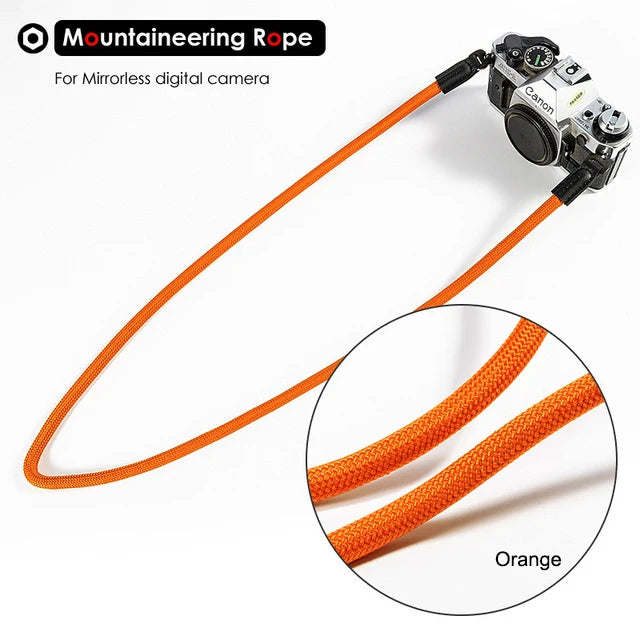 LIGHTROW Nylon Rope Camera Shoulder Neck Strap – Durable 100cm Belt for Mirrorless Cameras