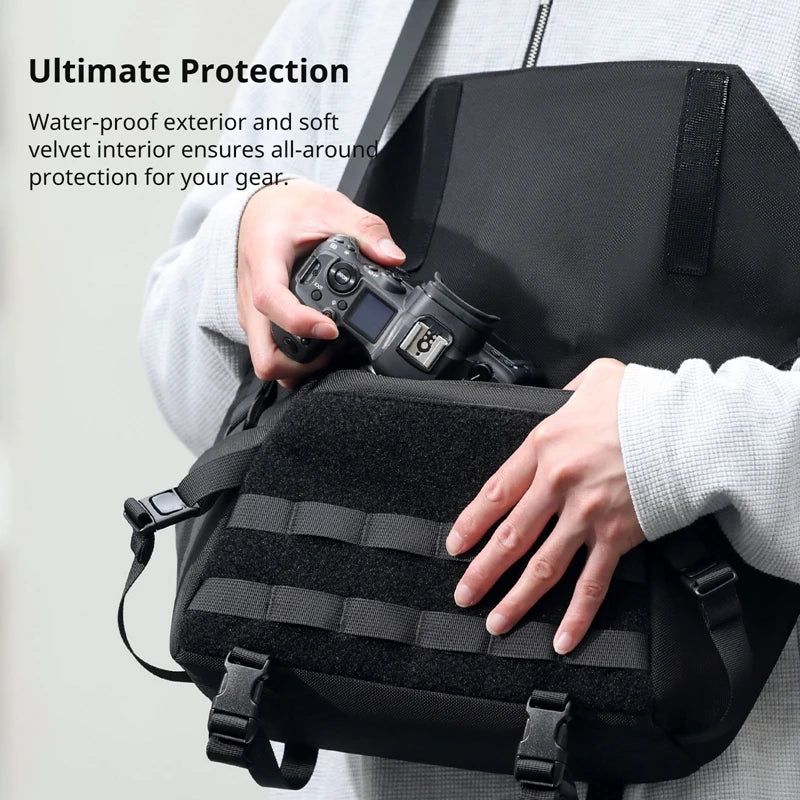 ULANZI BC08 Sling Bag – 9L Waterproof Crossbody Camera Bag for DSLR & Mirrorless