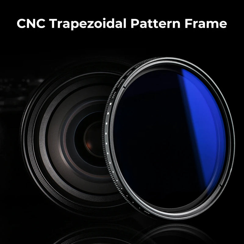 K&F Concept Variable ND2-ND400 Filter – 9-Stop Neutral Density Filter , C Series (67mm-82mm)