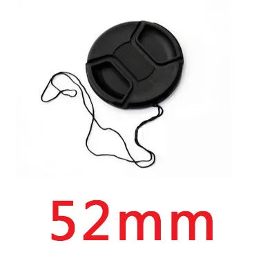 MLLSE Camera Lens Cap with Anti-Lost Cord – Snap-On Cover for 37mm-95mm Lenses