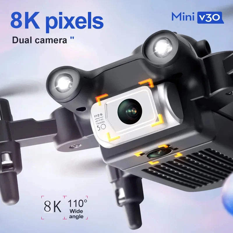 Xiaomi 4DRC V30 Mini Drone 8K HD FPV – Obstacle Avoidance, 360° Roll, GPS, Foldable Quadcopter