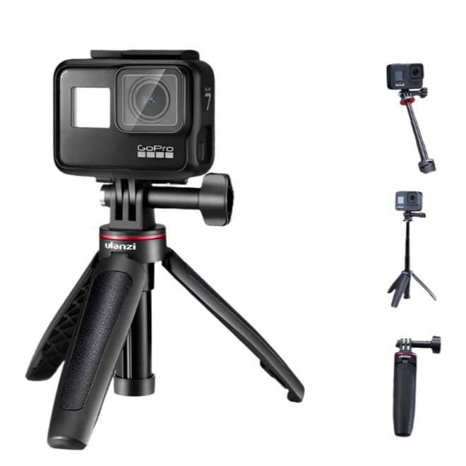 Ulanzi MT-09 Extendable Mini Tripod for GoPro, Osmo Action, Insta360 – Portable Vlogging Tripod