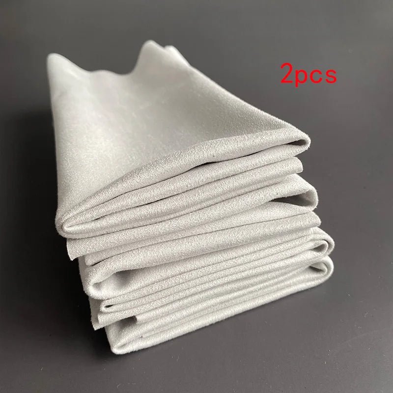 2/5/10pcs 35x35cm Microfiber Eyeglass Cleaning Cloth – Chamois Lens Wipes for Camera and Screens