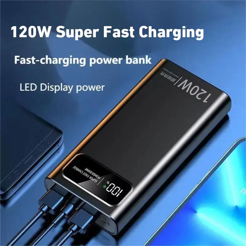 Xiaomi 200000mAh 120W Power Bank – Super Fast Charging, Portable Battery for iPhone, Samsung & More