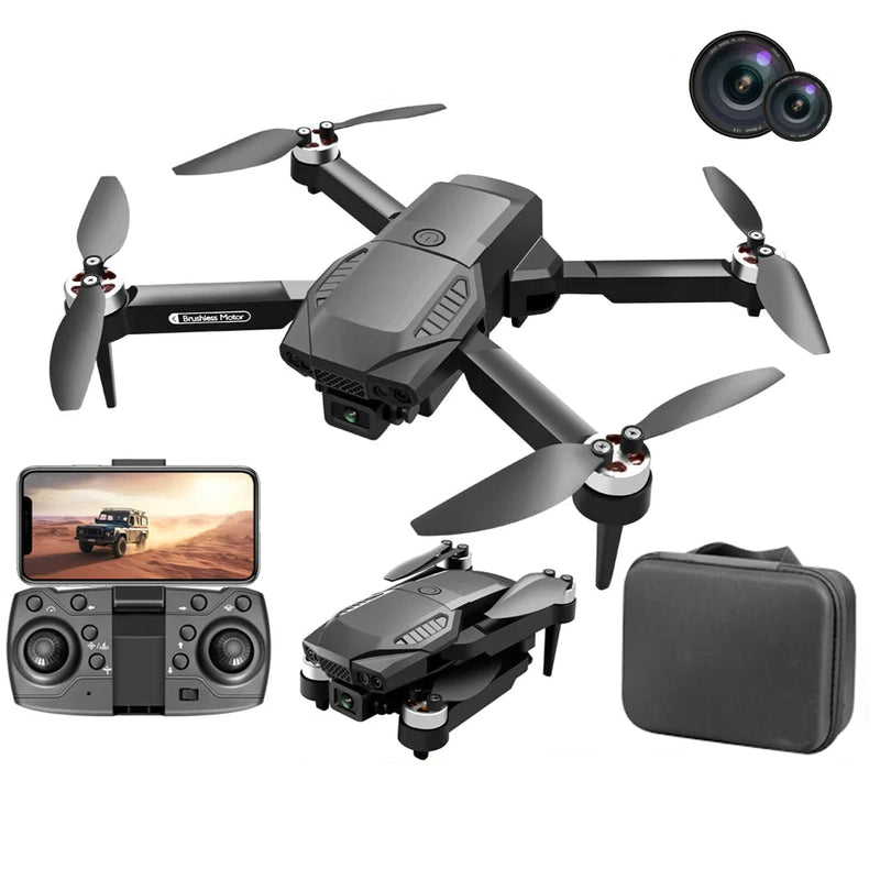 F198 Drone Professional Dual Camera 1080P WIFI FPV HD Aerial Photography Brushless Foldable Drone