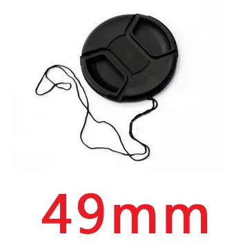 MLLSE Camera Lens Cap with Anti-Lost Cord – Snap-On Cover for 37mm-95mm Lenses