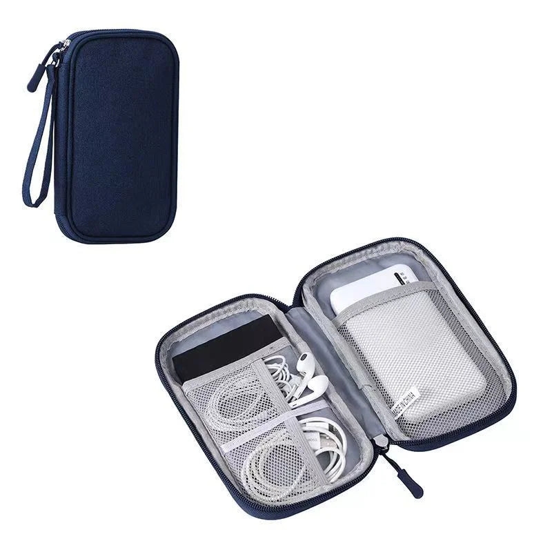 DIXSG Waterproof Travel Organiser – Double-Layer Storage Bag for Cables & Accessories