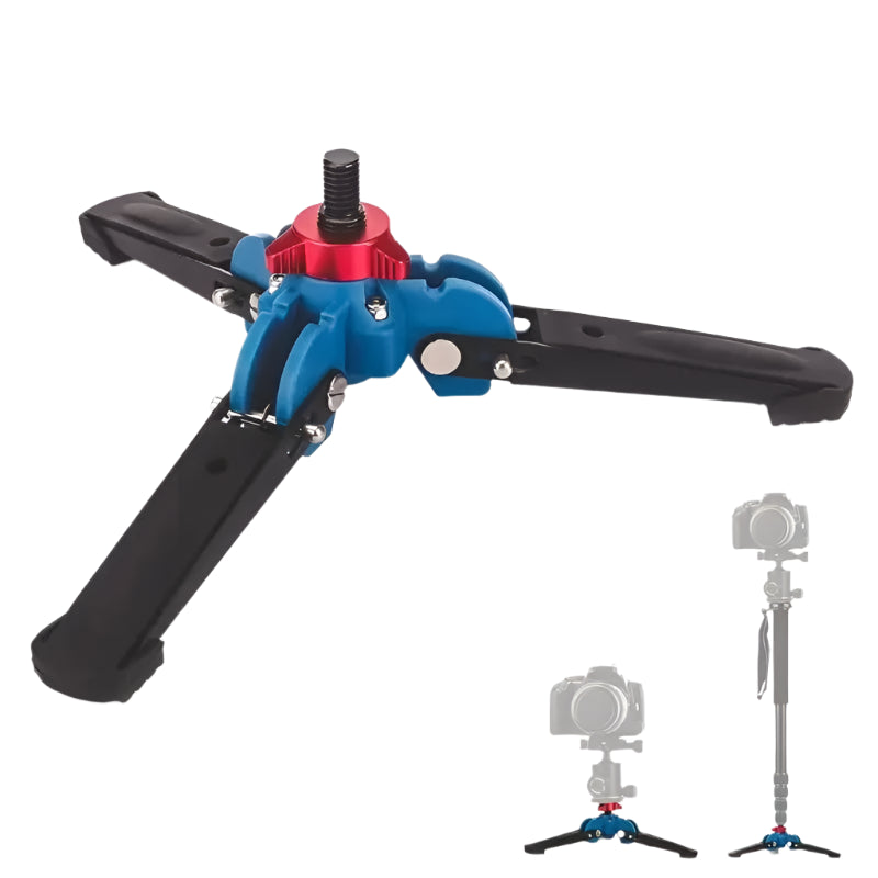 Manbily M-1 Hydraulic Mini Tripod Stand – Universal Base for Monopods, DSLR, Cameras, 3/8" Screw